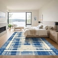 thumbnail image 3 of ODIKA 6'x9' Machine Washable Non-Slip Area Rug, Geometric Blue High Traffic Rug, Blue, 1069975, 3 of 7