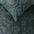 thumbnail image 5 of The HomeCentric King / Queen / Twin Gray Decorative Full 68"x18" Bed Runner WITH One Pillow Cover, Damask, Victorian & Bead Embroidery Bed Scarf on Suede fabric - Beatrice, 5 of 5