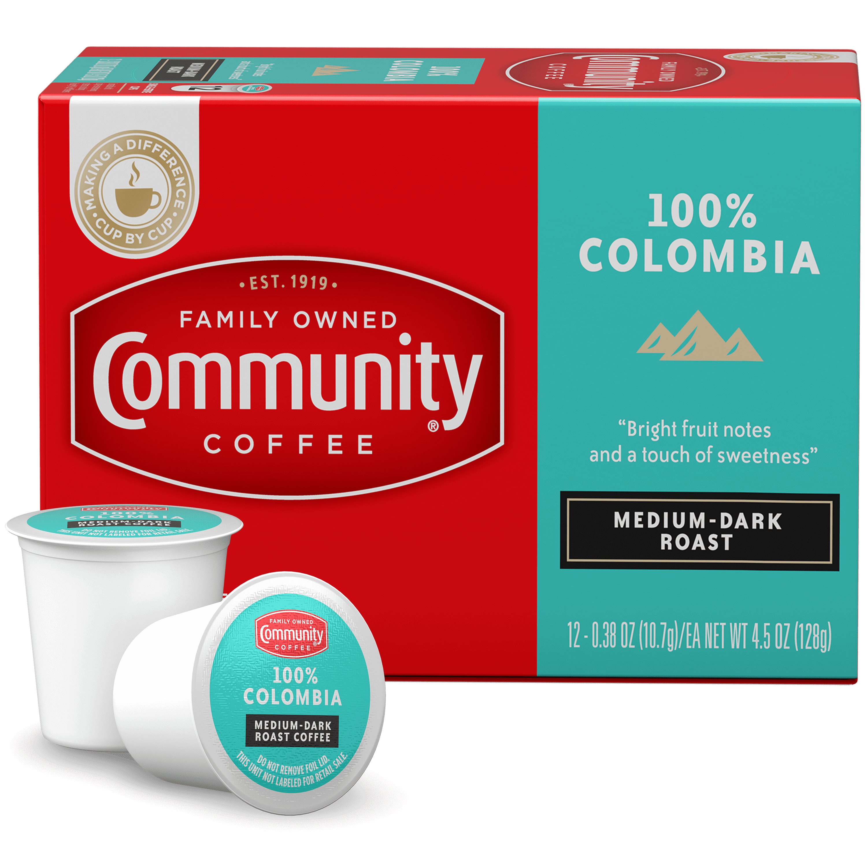 100% Colombia Medium-Dark Roast Coffee 