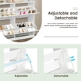 thumbnail image 3 of Coewske Entryway Shoe Rack Cabinet Storage Shoe Organizer w/ 2-layer Flip Drawers White, 3 of 5