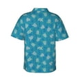 thumbnail image 3 of Balery Sea Turtle Print Men's Hawaiian Shirts Short Sleeve Beach Shirt Relaxed Fit Vacation Button Down Shirts-XX-Large, 3 of 9