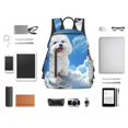 thumbnail image 4 of Fuzoiu Cute Cloud Bichon Frise Print Lightweight Daypack,Weekender Bag for Men and Women, Travel Backpack with Padded Straps for School, Travel & Work, 4 of 7