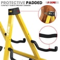 thumbnail image 2 of 5 Core Double Guitar Stand A-Frame with Foam Arms & Non-Slip Rubber – Fits Acoustic, Electric, Bass, Ukulele, Banjo – Yellow, 2 of 10