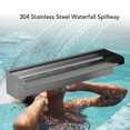 thumbnail image 3 of Stainless Steel Pool Waterfall Spillway Rectangular for Indoor Outdoor Decorative Swimming Pool, 3 of 7