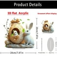 thumbnail image 2 of YWIYIUD Easter Decorations Colorful Easter Rabbit Egg Tabletop Ornament,Spring Fashion Decorative Sculpture Figurine 2D Acrylic for Home Kitchen Easter Party,Birthday Gifts for Women, 2 of 6