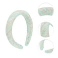 thumbnail image 3 of Unique Bargains 1 Pc Furry Braided Wool Headbands Green, 3 of 6
