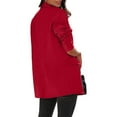 thumbnail image 7 of biudgviw Womens Business Casual Blazer Lapel Neck Work Office Suit Jackets Long Sleeve Elegant Dressy Fall Outwear with Pockets, 7 of 7