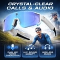 thumbnail image 4 of AAI Smart Glasses with Camera, 4K HD Video Recording Sunglasses with Camera, with UV400 Lens. Dual Mic Noise Canceling, EIS Stabilization, IP54 for Cycling Hiking (Orange), 4 of 7