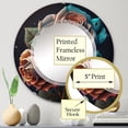 thumbnail image 4 of DESIGN ART Designart 'Multicolor Hyperrealistic Roses' Printed Floral Rose Wall Mirror 32in.x32in., 4 of 5
