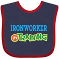 thumbnail image 3 of Inktastic Future Ironworker in Training Boys or Girls Baby Bib, 3 of 4