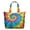 Colorful Tie Dye Pattern-1, variant on Colorful Tie Dye Pattern Large Weekend Travel Bag, Canvas Work Carry Tote with Zipper & Pockets, Heavy Duty Canvas for Holiday Birthday Gifts,22” X 12" X 18"
