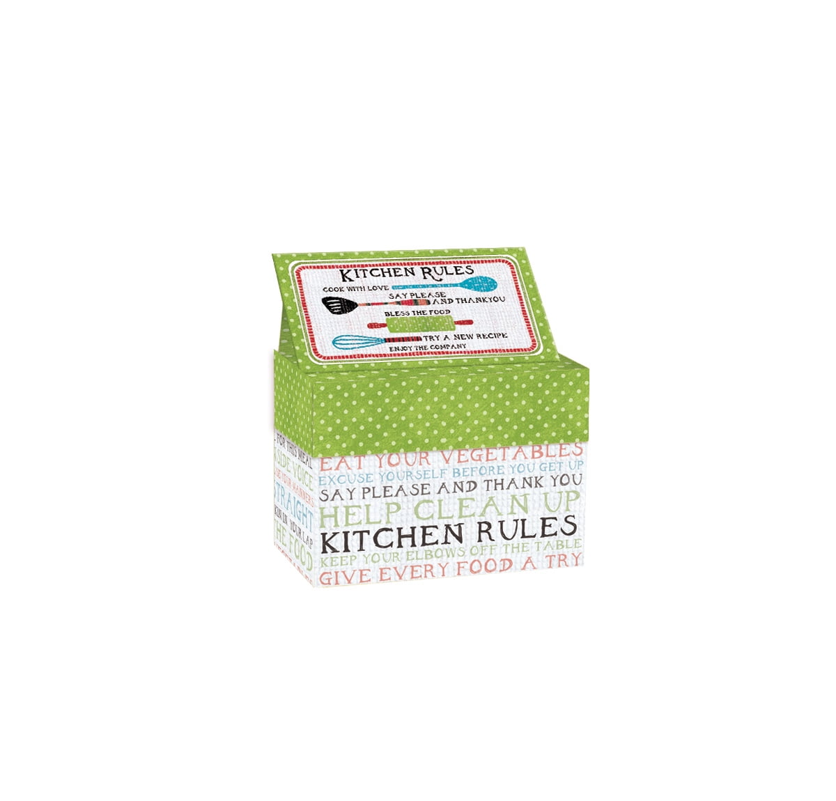 LANG KITCHEN RULES RECIPE CARD BOX