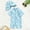 Blue6, variant on Boys Girls Rash Guard Swimsuit Animal Print Zipper Short Sleeve Bathing Suit with Swim Cap for Kids(White,2-3 Years)