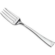 Visions 4 Silver Plastic Tasting Fork - 400/Case