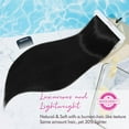 thumbnail image 4 of 28" Straight Super Long 4 PCS Set Thick Clip in on Hair Extensions 4PCS Short Wavy Hair Extensions 14" Invisible Lace Weft Natural Soft Hairpieces, 4 of 8