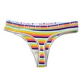 thumbnail image 1 of Gibobby Ropa Interior con Entrenamiento Ropa interior Sexy cintura para mujer, ropa interior a rayas Color, bragas con espalda en T para mujer （Amarillo， XL), 1 of 4