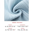 thumbnail image 7 of DARING DIVA Women's Long Sleeve Sweater Ruffled Trim Dress 2XL Light Blue, 7 of 7