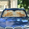 thumbnail image 4 of ALAZA Cat Forest Windshield Sun Shade Car Foldable Sun Visor Block UV Rays Protector 53"x23.5", 4 of 8