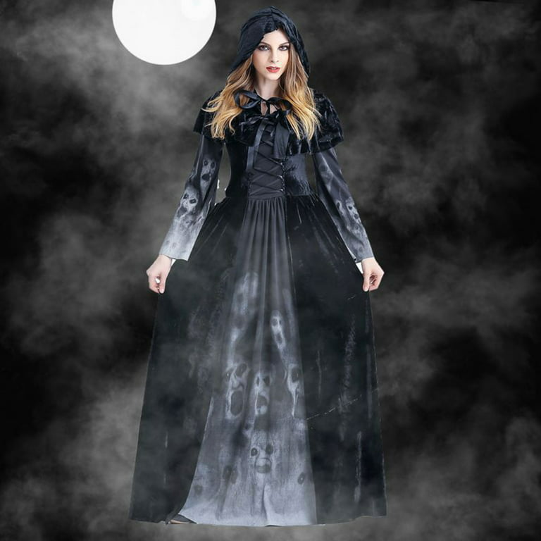 Black Lace Vampire Style Gothic Dress With Edwardian Corset Perfect for  Witchy Halloween Costume -  Canada
