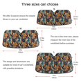thumbnail image 5 of Colorful Mosaic Gemstones Car Windshield Sun Shade Foldable Car Front Window Visor Heat and UV Protection 53x23.5, 5 of 8
