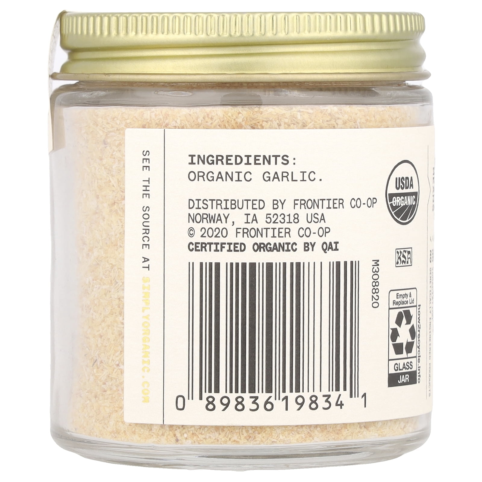 Simply Organic Single Origin Californian Garlic, 2.79 oz.