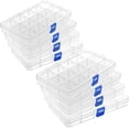 thumbnail image 1 of Bead Organizer Box Plastic Organizer Box with Dividers Beads Organizers and Storage Tackle Box Small Parts Organizer Bead Storage ( grid ), 1 of 6