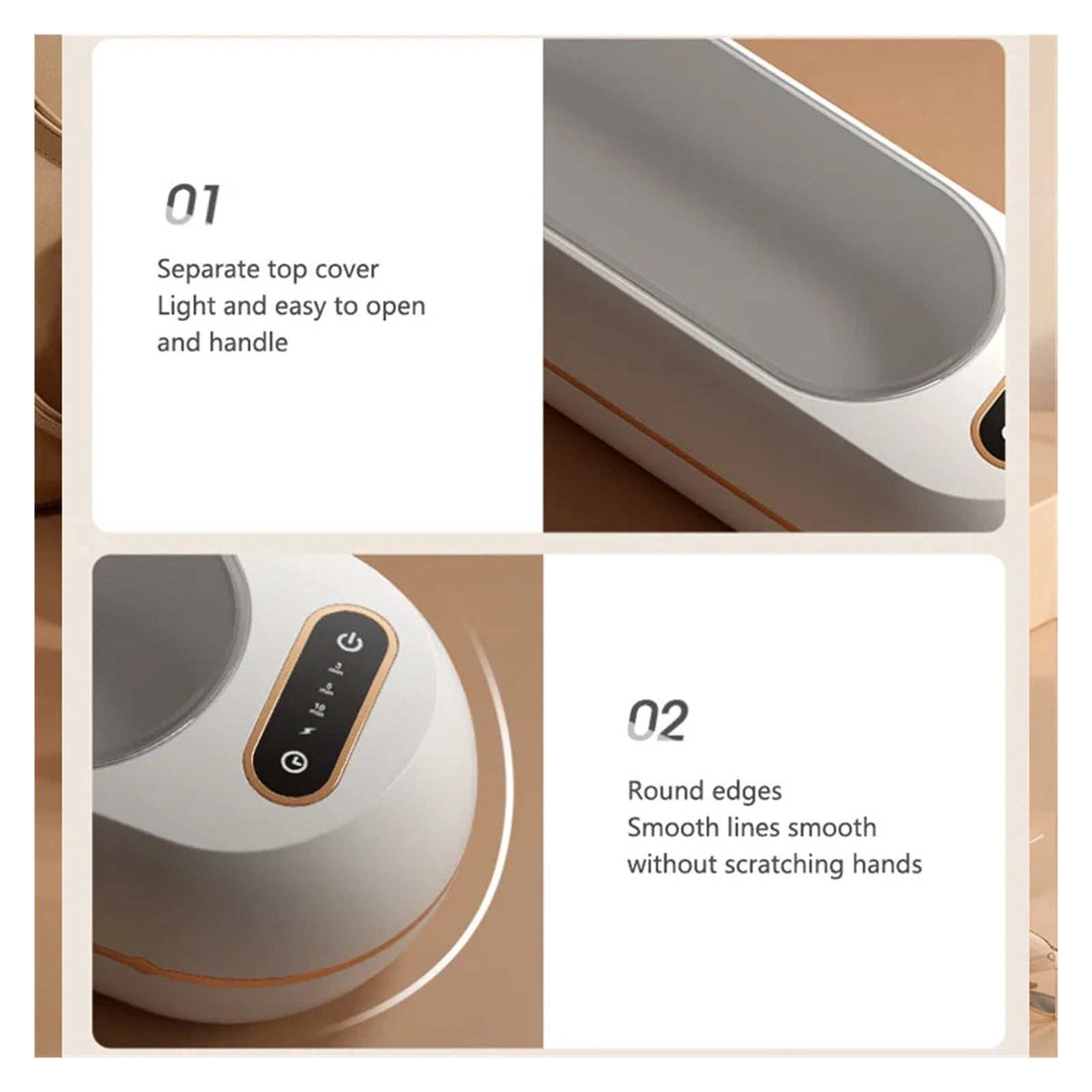 Multi-Function Electric Braces Box Invisible Retainer Denture Cleaning Machine Jewelry Cleaner