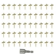 thumbnail image 2 of Woven 50PCS 2 Inch Fence Fastener Nails Galvanized Stainless Steel Fence Staple For Wire Mesh And Woven Fencing, 2 of 8