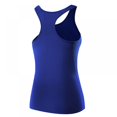 thumbnail image 2 of Women's Compression Tank Top, Workout Running Yoga T-Shirt Women Sports Fitness Vest Quick-drying Sleeveless Running Vest, 2 of 3