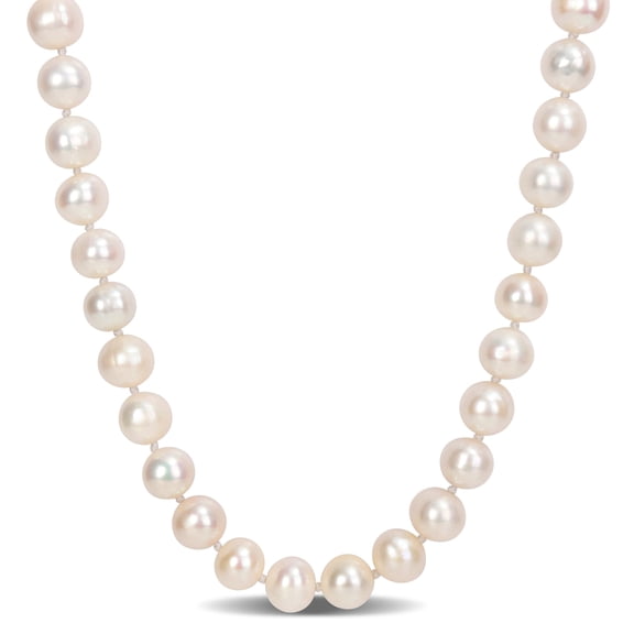 Everly Women's 7.5-8mm Cultured Freshwater Pearl Sterling Silver Strand Necklace