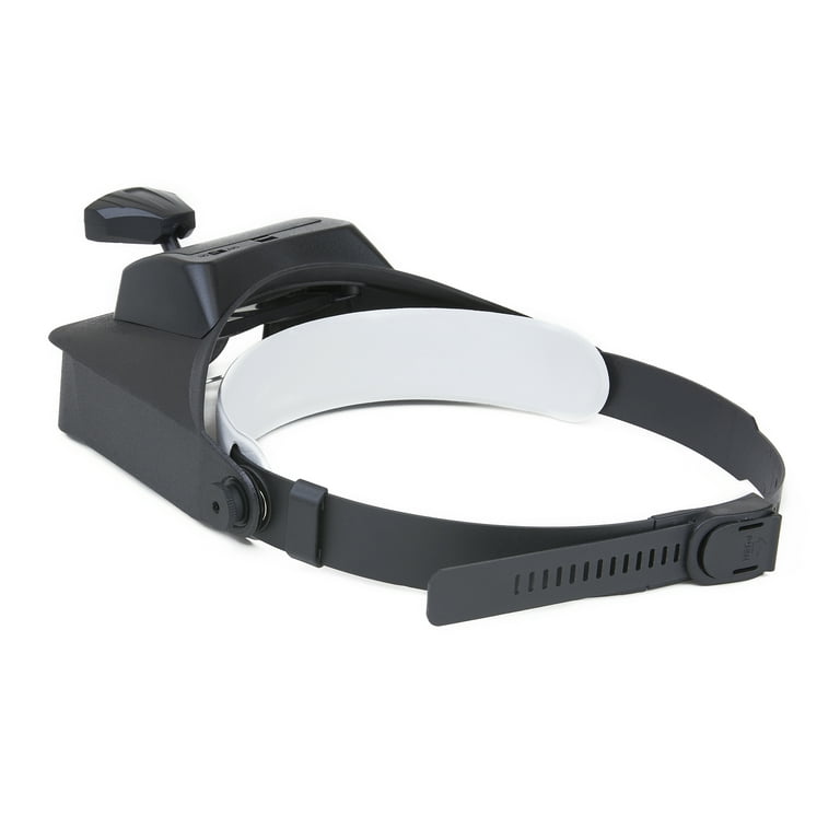 Carson LumiVisor Magnifier - Head Worn Visor LED Lighted (Magnification:  2x/3x/5x/6x) (LV-10) , Black 