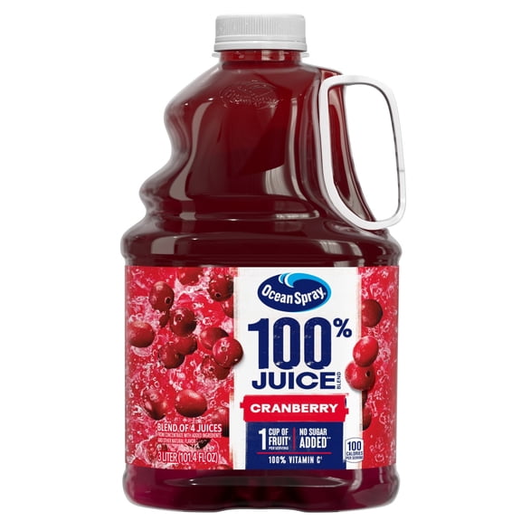 Ocean Spray 100% Juice Cranberry Juice Blend 3 l - Pack of 1