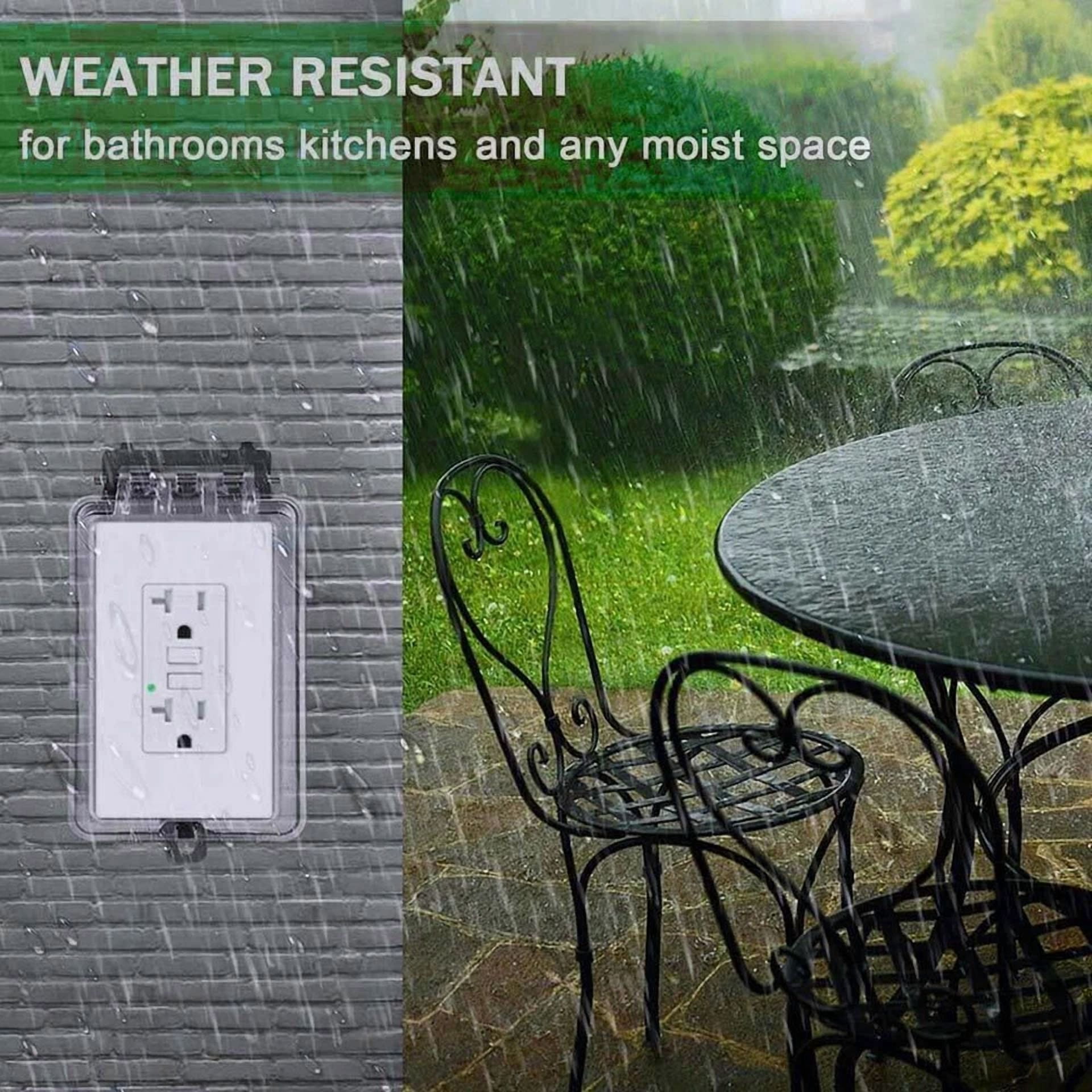 Gfi Gfci Outlet 20 Amp Ground Fault Receptacle Tamper Resistant With Wall Plate