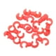 thumbnail image 2 of 10 ganchos giratorios en forma de S para fijar el cable del freno de la bicicleta. rojo, 2 of 6
