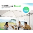 Quictent Privacy 10x20 ft EZ Pop Up Canopy Tent Instant Folding Party