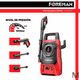 thumbnail image 3 of Foreman Hidrolavadora Eléctrica Alta Presión 1200w 1300 Psi Color Rojo Frecuencia 60Hz, 3 of 4