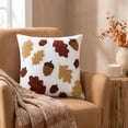 thumbnail image 3 of Throw Pillow Covers 18x18 Inch, Decorative Square Pillowcases, Farmhouse Holiday Cushion Covers for Couch Sofa Living Room Bedroom Outdoor Home Decor, 3 of 4