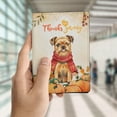 thumbnail image 4 of Happy Thanksgiving Brussels Griffon with Turkey Pumpkins Autumn Vibes Travel Passport Wallet Griff Dog Lover PU Leather Passport Holder Cover - 12018, 4 of 5