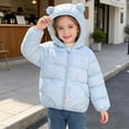 thumbnail image 6 of Nugftut Girls Boys Puffer Jackets Size 1-2 Years Hooded Winter Coat Warm Windproof Printed Kids Clothing, 6 of 8