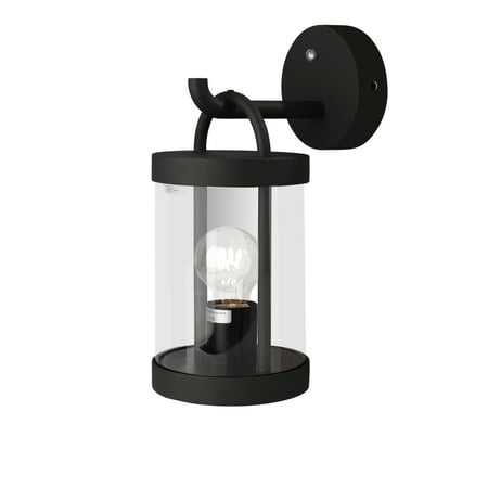 

Mydepot Outdoor Wall Light Lantern E26 Base Sensor Waterproof Dusk to Dawn LED Security Lighting Decor