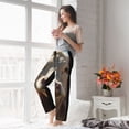 thumbnail image 5 of Salouo Prairie Flower Cow Print Women's Pajama Pants Casual Loose Sweatpants PJs Flowy Pants Drawstring Palazzo for Women Wide Leg Pants Lounge Pajama -Large, 5 of 8