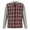 Red, variant on ZHANGDER Hoodies for Men Flannel Hoodie Shirts Casual Button Down Plaid Shirt with Pocket, Z-Blue L