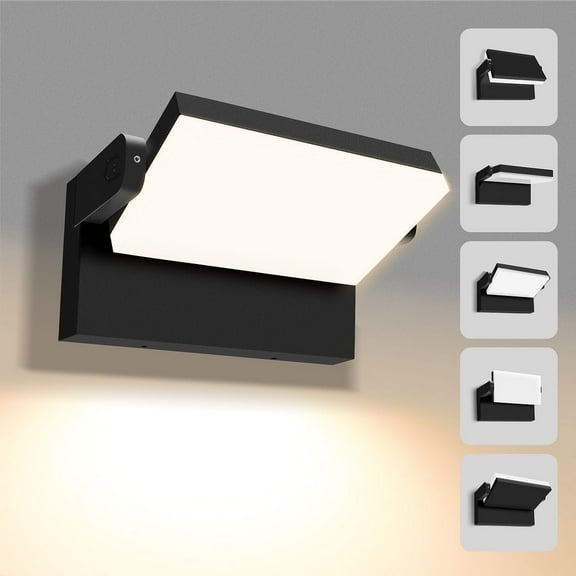 ALUSSO 3WT LED Rotatable Wall Light without PIR Sensor 3CCT 150°Swivelling Outdoor Lamp
