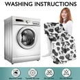 thumbnail image 6 of Wearable Oversized Blanket,Black White Cow Pattern Wearable Blanket Hoodie for Adults,Cozy Hooded Blankets with Super Pockets,Super Warm Fuzzy Pullover for Women & Men, 6 of 6