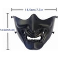 thumbnail image 5 of Máscaras tácticas de media cara KAIYANG Kabuki para fiesta del juego CS War Negro, 5 of 5