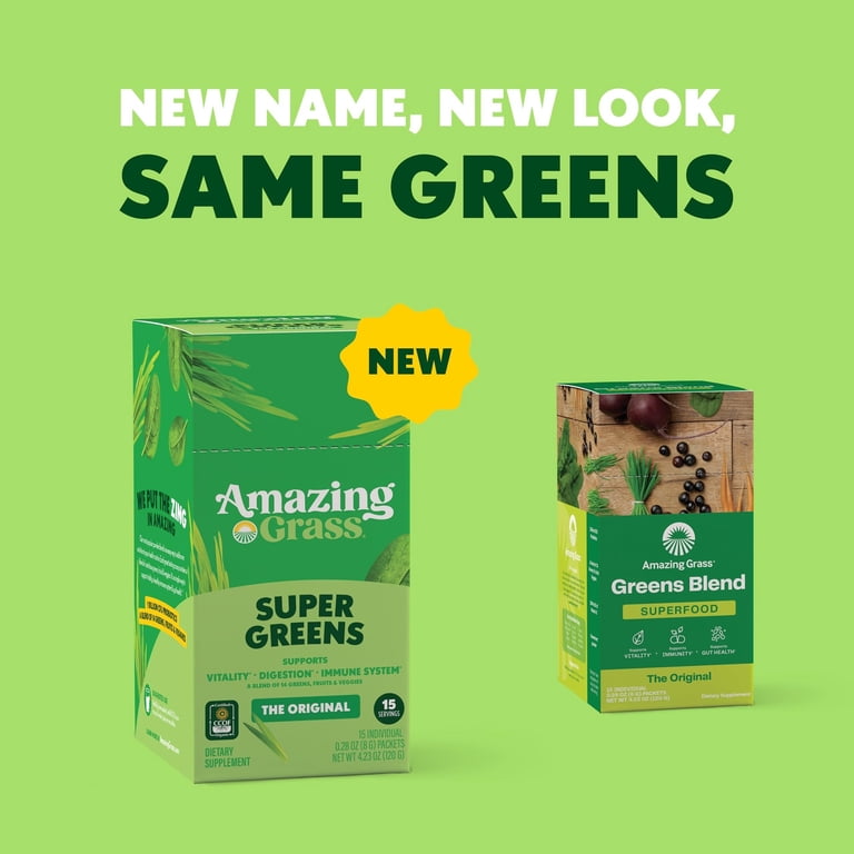 Amazing Grass, Super Greens Powder, Original, 15 Servings