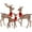 Rattan, variant on Best Choice Products 3-Piece Lighted Christmas Deer Set Outdoor Yard Decoration w/ 360 LED Lights, Stakes - White