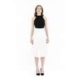 thumbnail image 2 of White Pleated Skirt for Women Below the Knee, 2 of 6