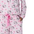 thumbnail image 4 of Hello Kitty Women's 2-Piece Printed Long Sleeve Soft Jersey Pajama Lounge Set (Pink, S), 4 of 10