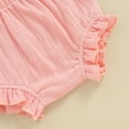 thumbnail image 7 of Bagilaanoe 2pcs Toddler Baby Girl Shorts Set Fly Sleeve Ruffle Tops + Shorts 6M 12M 18M 24M 3T Kids Casual Summer Clothes, 7 of 7